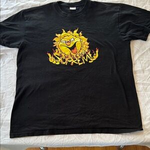 Supreme Black Cotton T-Shirt